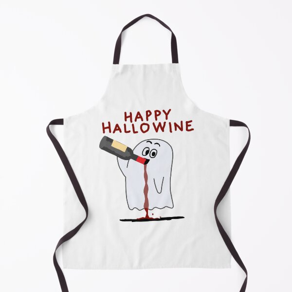 Item preview, Happy Halloween hallo - wine ghost drinking wine designed and sold by adesignworld.