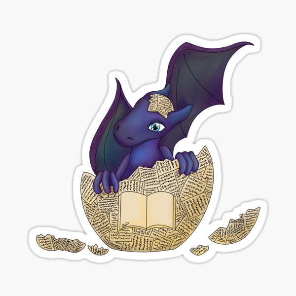 Baby-Bookdragon Sticker