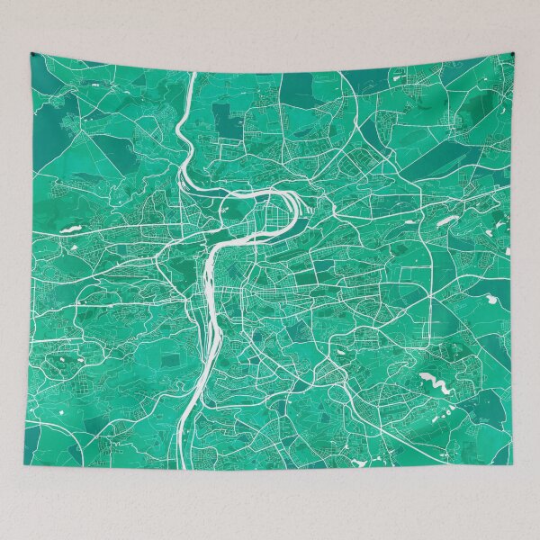 Item preview, Prague City Map of Czech Republic - Watercolor designed and sold by deMAP.