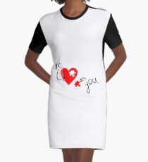 Heart - Missing part of my heart Graphic T-Shirt Dress