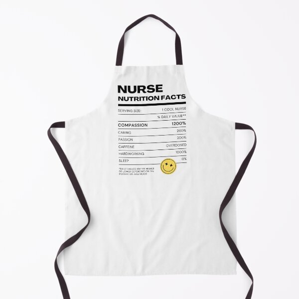 Item preview, Nurse Nutrition Facts (Black Font Version) designed and sold by QuixoticDigital.
