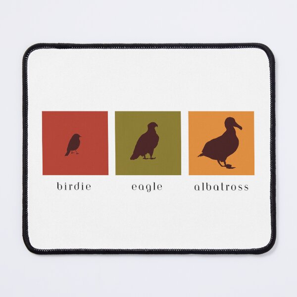 Item preview, Golf Birdie Eagle Albatross (Black Text, Fall Colors) designed and sold by kkhanart.