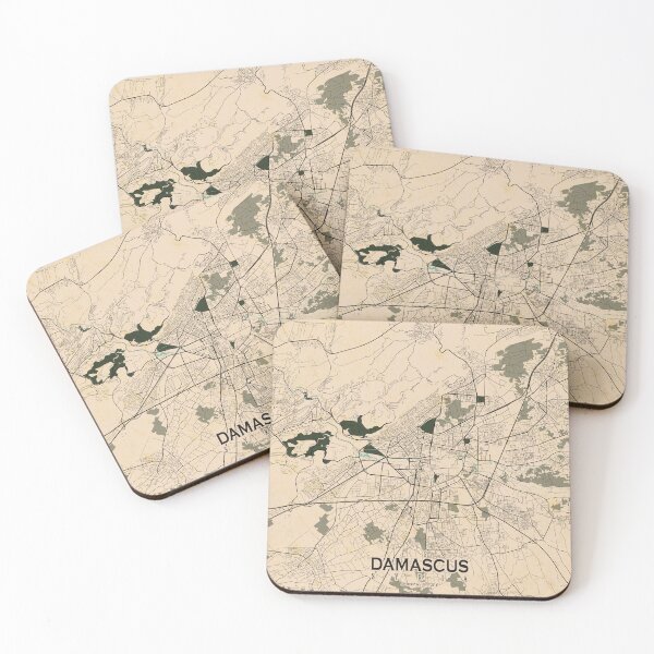 Item preview, Damascus City Map of Syria - Vintage designed and sold by deMAP.