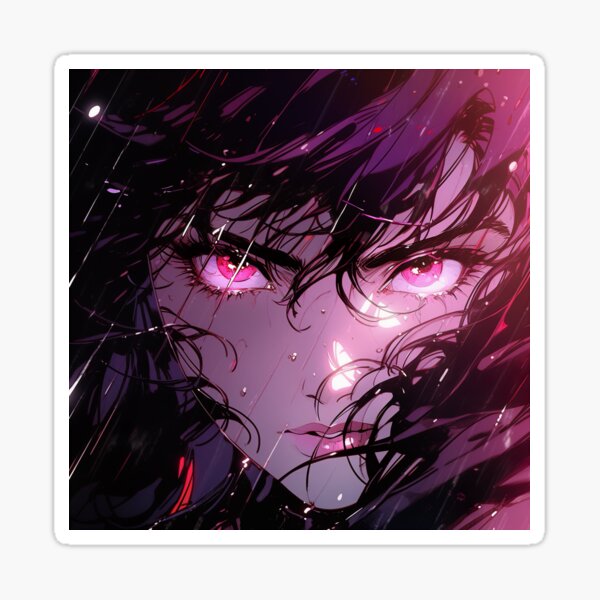Cool Manga Girl Purple hair Aesthetic Fanart, Anime aesthetic wallpaper
