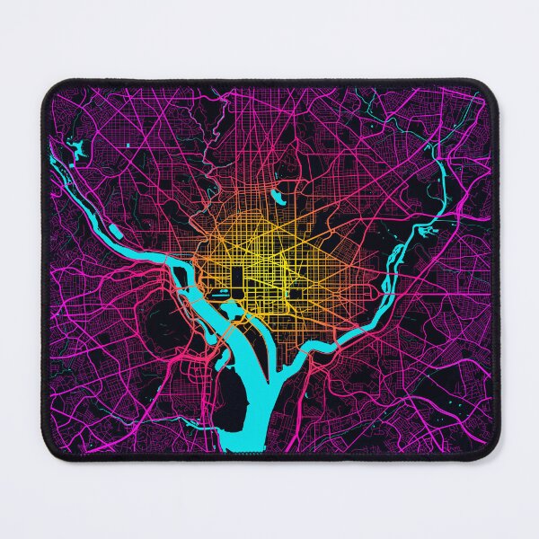 Item preview, Washington DC City Map of the United States - Neon designed and sold by deMAP.