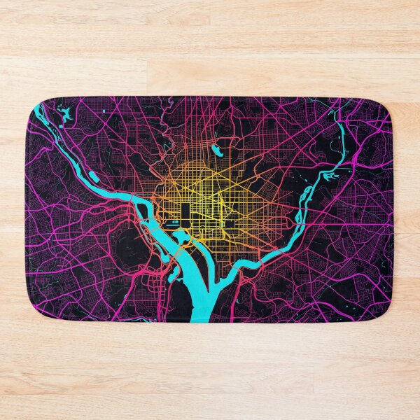 Item preview, Washington DC City Map of the United States - Neon designed and sold by deMAP.