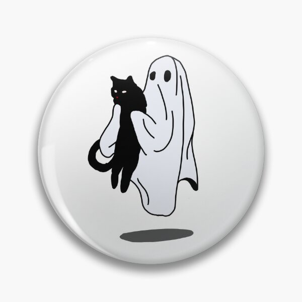 Item preview, Ghost and black cat Halloween decor designed and sold by adesignworld.