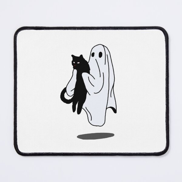 Item preview, Ghost and black cat Halloween decor designed and sold by adesignworld.