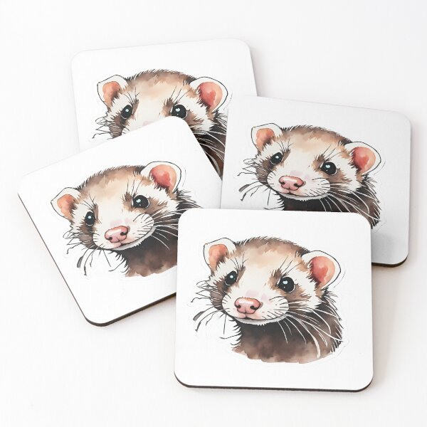 Item preview, Ferret Sticker Style designed and sold by LDJBlank.