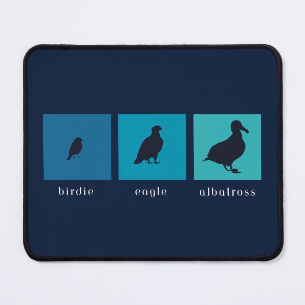 Item preview, Blue Golf Birdie Eagle Albatross with White Text designed and sold by kkhanart.