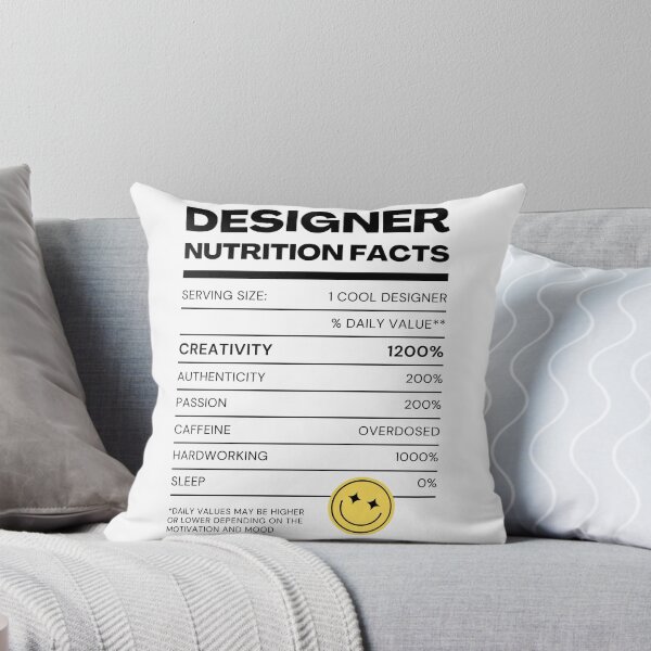 Item preview, Designer Nutrition Facts (Black Font Version) designed and sold by QuixoticDigital.