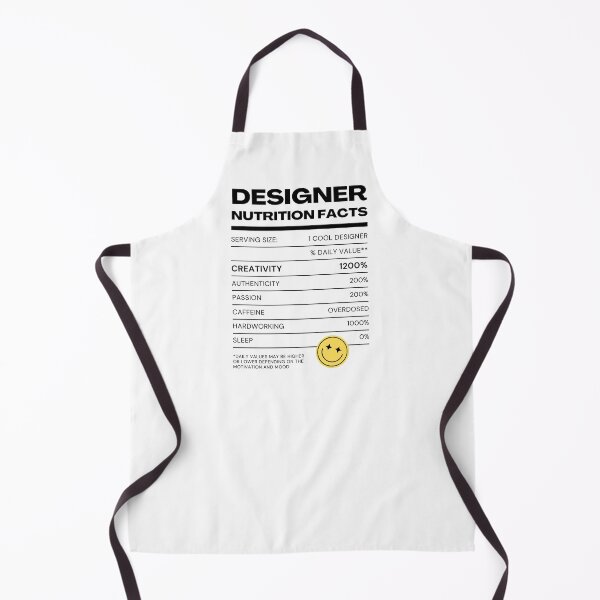Item preview, Designer Nutrition Facts (Black Font Version) designed and sold by QuixoticDigital.