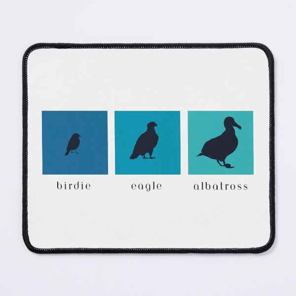 Item preview, Blue Golf Birdie Eagle Albatross with Black Text designed and sold by kkhanart.