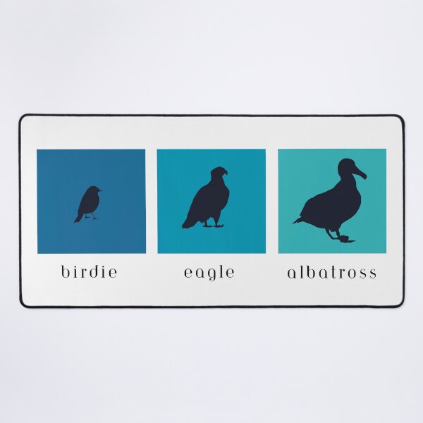 Item preview, Blue Golf Birdie Eagle Albatross with Black Text designed and sold by kkhanart.