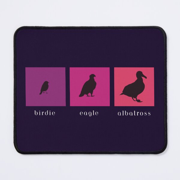 Item preview, Pink Golf Birdie Eagle Albatross with White Text designed and sold by kkhanart.