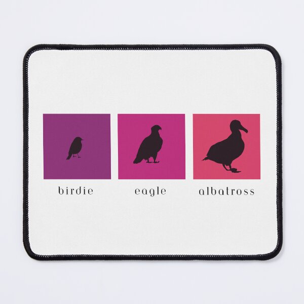 Item preview, Pink Golf Birdie Eagle Albatross with Black Text designed and sold by kkhanart.