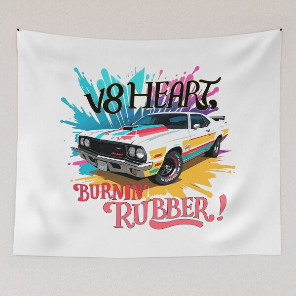 Item preview, V8 Heart, Burnin' Rubber! designed and sold by socozora.