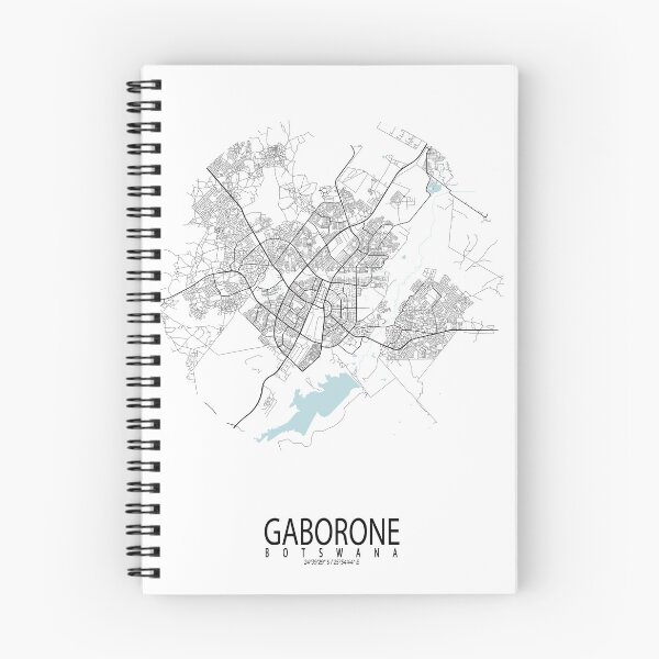 Item preview, Gaborone City Map of Botswana - Circle designed and sold by deMAP.