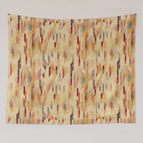 Item preview, Modern Ikat Textile Art Pattern No12 designed and sold by Atomura.