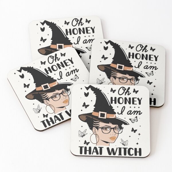 Item preview, Oh Honey I am That Witch | Beautiful Black Witch designed and sold by PearlMoonGrapes.