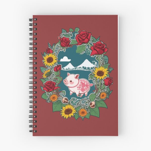 Item preview, Cute pig in a beautiful natural landscape tp designed and sold by Carlos Gudino.