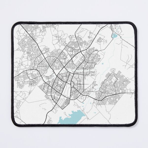 Item preview, Gaborone City Map of Botswana - Circle designed and sold by deMAP.