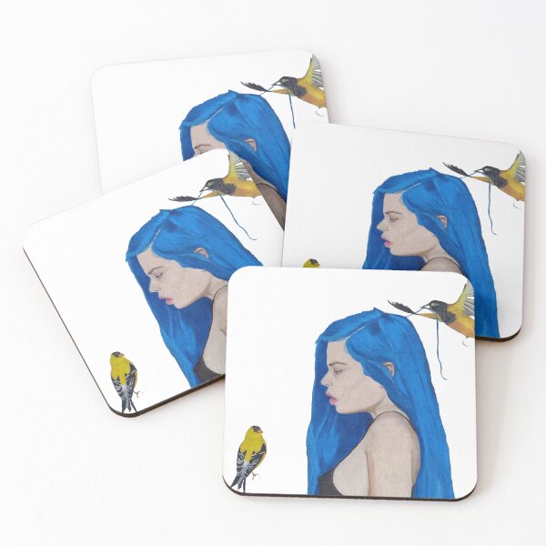 Item preview, azul con aves, pajaros designed and sold by TresMonet.