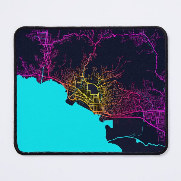 Item preview, Port of Spain City Map of Trinidad and Tobago - Neon designed and sold by deMAP.
