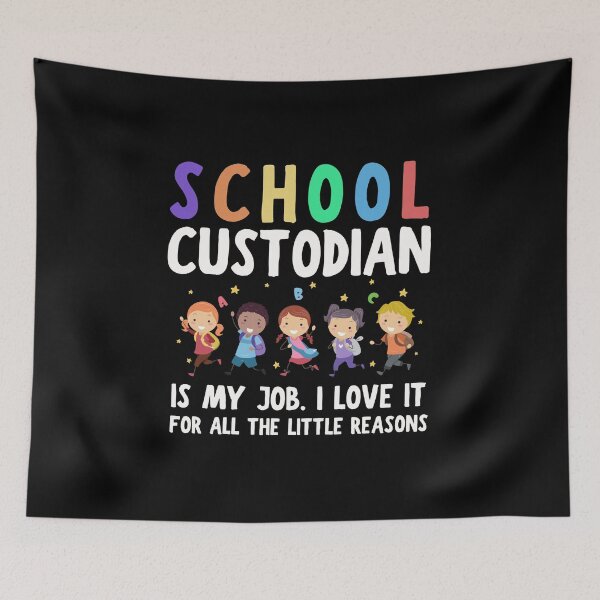 Item preview, Funny school custodian appreciation Gifts Back To School designed and sold by WAB Garb.