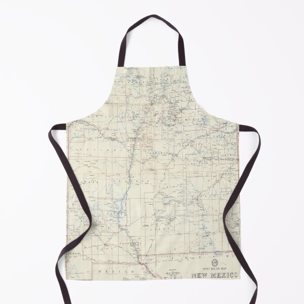 Item preview, Vintage New Mexico Postal Routes Map (1952) designed and sold by BravuraMedia.