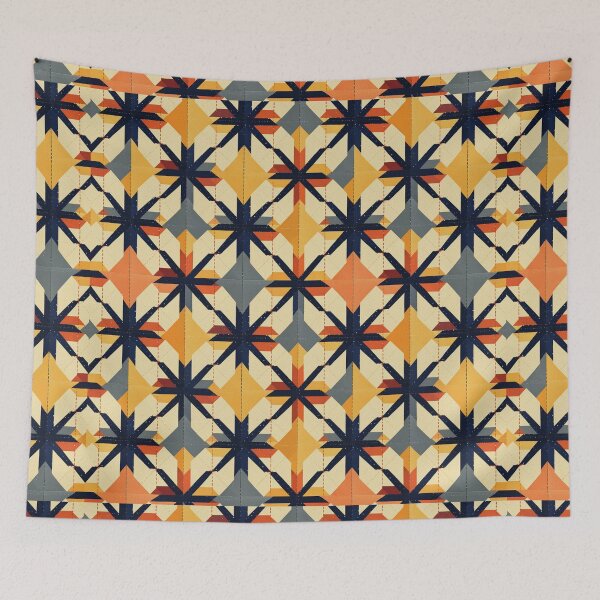 Item preview, Modern Ikat Textile Art Pattern No14 designed and sold by Atomura.