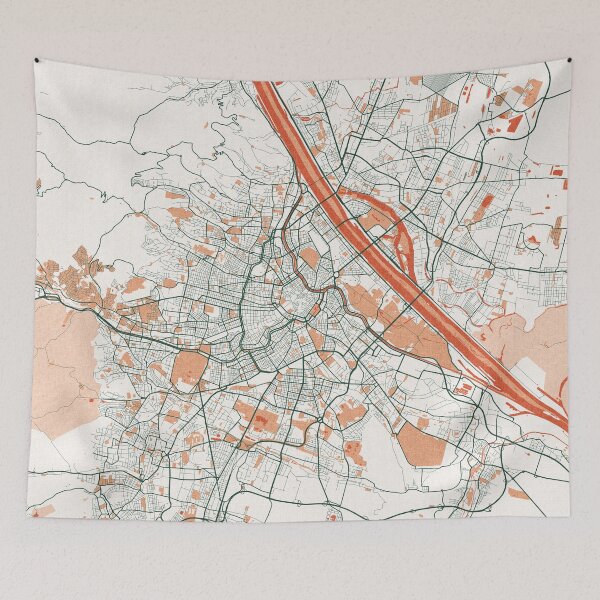 Item preview, Vienna City Map of Austria - Bohemian designed and sold by deMAP.