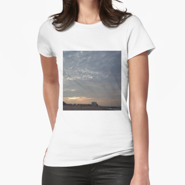 Sky, Clouds, Roofs, heaven, palate, blue, roof of the mouth, sphere Fitted T-Shirt