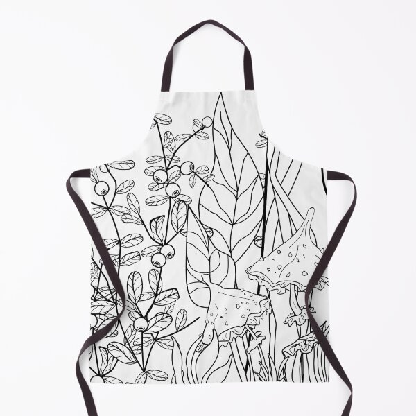 Item preview, Pen sketch berries mushrooms mushrooms forest designed and sold by fuzzyfox.