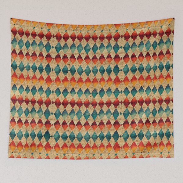 Item preview, Modern Ikat Textile Art Pattern No17 designed and sold by Atomura.
