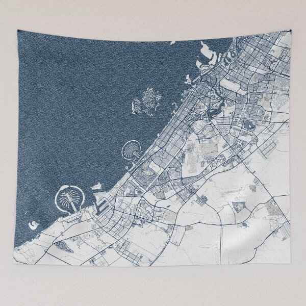 Item preview, Dubai City Map of the United Arab Emirates - Coastal designed and sold by deMAP.
