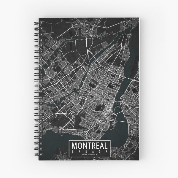 Item preview, Montreal City Map of Canada - Dark designed and sold by deMAP.