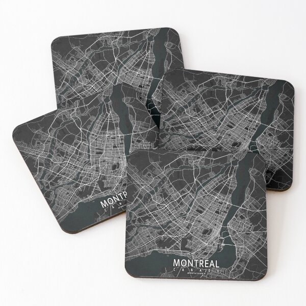 Item preview, Montreal City Map of Canada - Dark designed and sold by deMAP.