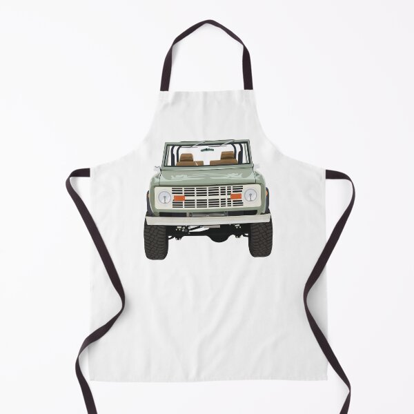 Aperçu de l'œuvre Ford Bronco verte vintage créée et vendue par elmma design.