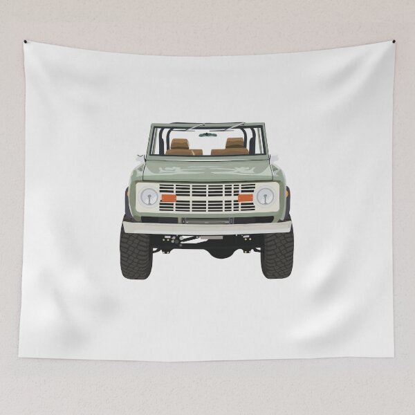 Item preview, Vintage Green Ford Bronco designed and sold by elmma design.