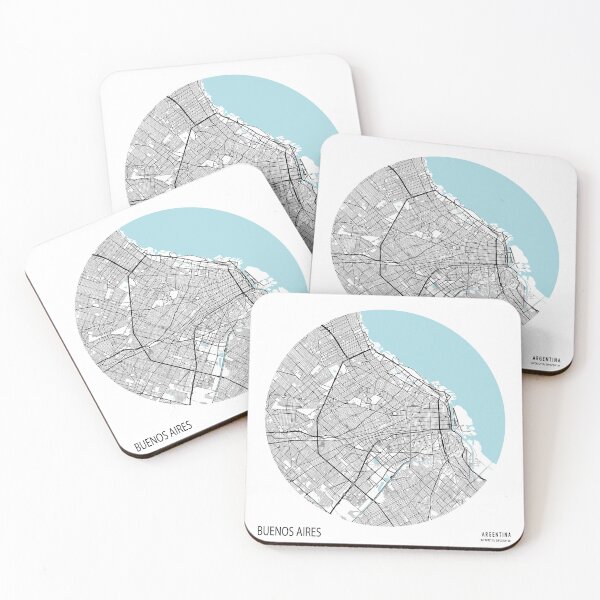 Item preview, Buenos Aires City Map of Argentina - Circle designed and sold by deMAP.