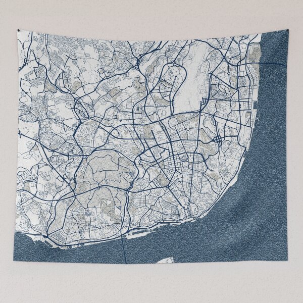 Item preview, Lisbon City Map of Portugal - Coastal designed and sold by deMAP.