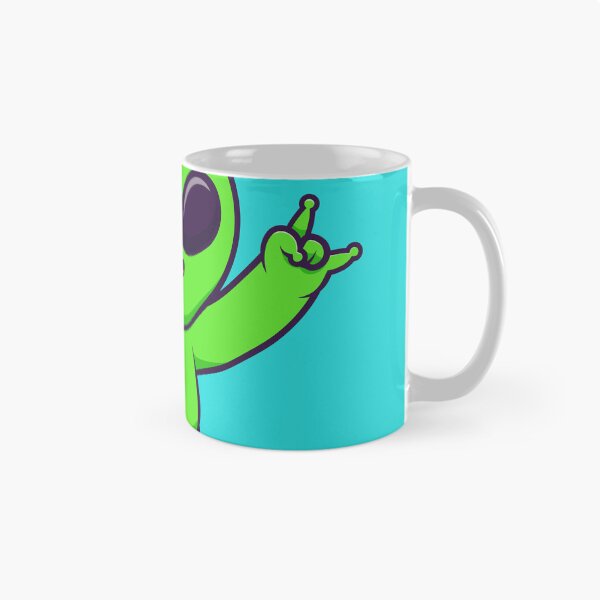 Item preview, Cute Alien with Metal Hand Cartoon Vector Icon designed and sold by hjian8219.