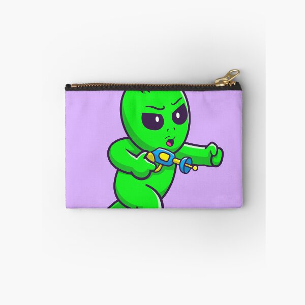 Item preview, Cute Alien with Space Gun Cartoon Vector Icon designed and sold by hjian8219.