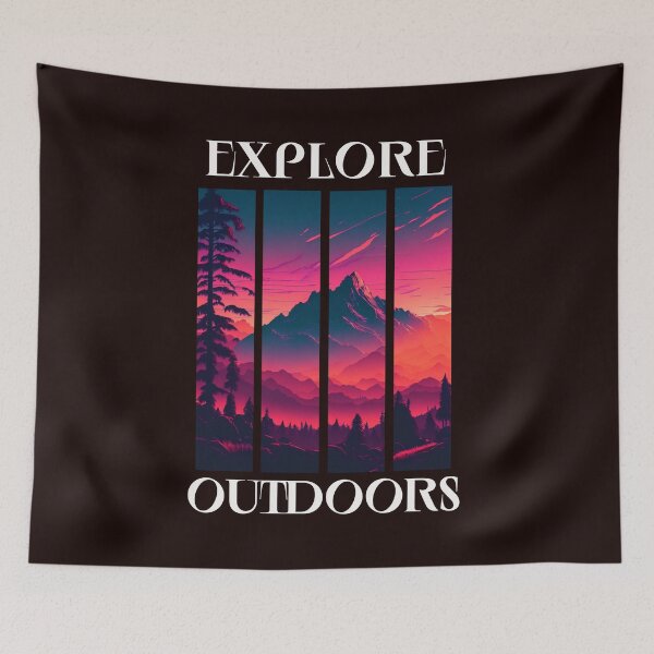 Item preview, a vibrant mountain scene  designed and sold by TempoTees.