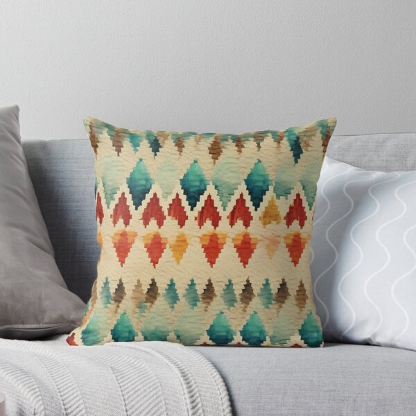 Item preview, Modern Ikat Textile Art Pattern No18 designed and sold by Atomura.