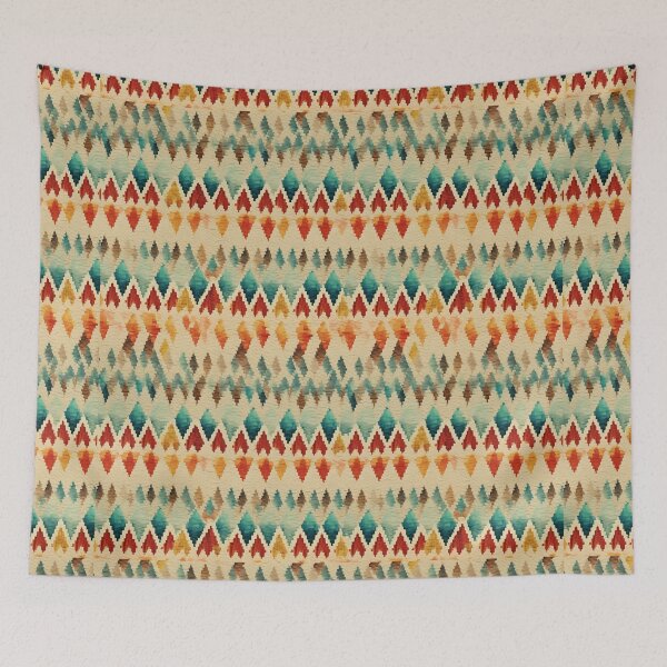 Item preview, Modern Ikat Textile Art Pattern No18 designed and sold by Atomura.