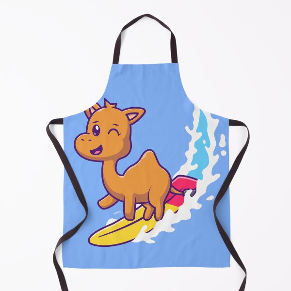 Item preview, Cute Camel Surfing Cartoon Vector Icon designed and sold by hjian8219.