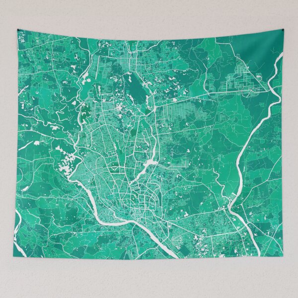 Item preview, Dhaka City Map of Bangladesh - Watercolor designed and sold by deMAP.