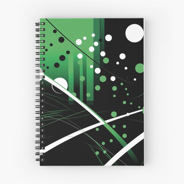 Item preview, Elegant Monochrome Design - Sleek Abstract Lines & Polka Dots Artwork designed and sold by PaintbrushPlace.